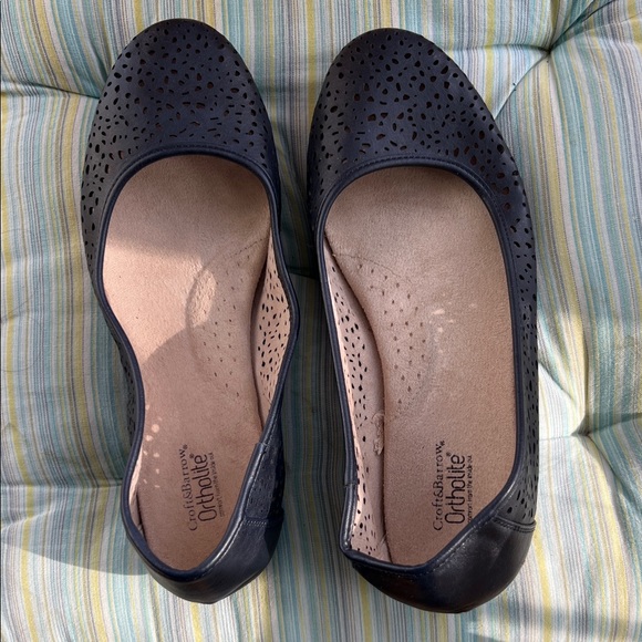 croft & barrow Shoes - Croft & Barrow Black Perforated Flats